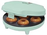 Bestron Donut Maker im Retro Design, Mini-Donut Maker für 7 kleine Donuts, inkl. Backampel & Antihaftbeschichtung, 700 Watt, Farbe: Mint