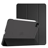 ProCase Hülle für iPad Pro 11 Zoll 2022/2021/2020 (4/3/2 Generation), Dreifach Falt Klapp Schutzhülle, Ultra Dünn Leicht Ständer Schale Smart Case Cover -Schwarz