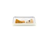 Kilner Käsedose mit Deckel und Keramikboden | Glasglocke mit abnehmbarer Silikonabdichtung für geruchsdichte Aufbewahrung von Käse | Spülmaschinengeeignete Käseglocke Glas | Aufschnittbox Glas