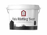 PrintGreen! Falun Rödfärg SCHWARZ - die orig. Falu Fassadenfarbe/Schlammfarbe - 5 Liter