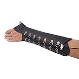 Fiita Unisex Traditioneller Bogenschießen Schießhandschuh, 3 Finger-Schutz Handschuhe Handschutz Schutzhandschuhe Schutzpolster Tab für Jugendliche Erwachsene Anfänger
