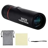 1 Monokulares Teleskop 30x25 für Konzerttheateroper,Mini Portable Wasserdicht Teleskop Zoom Monocular Teleskop,Handliches Kleines HD Tragbares für die Vogelbeobachtung auf Campingreisen