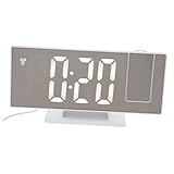 VALICLUD 1Satz Digitaler Projektionswecker mit Einstellbarem Projektor Langlebiger und Präziser für Schlafzimmer Hochwertige Digitale Uhr mit Nachtlichterfunktion