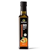 Kräuterland Bio Aprikosenkernöl 250ml - Aprikosenöl kaltgepresst, naturrein - Speiseöl zum Kochen & Backen, Naturkosmetik für Haut & Haare in Premium Qualität