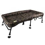 Faith Camou Cradle XXL - Faltbarer Aluminiumrahmen, Fischfreundlich - 125x70x32cm - Karpfenwiege für große Karpfen - Stark und langlebig - Verstellbare Beine - Kompakt und sicher