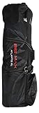 Big Max Golfclub-Tasche Atlantis XL Schwarz für Golfspieler Erwachsene Unisex mit 2 Golfbags 7' und Rädern 130 x 40 x 35 cm 3.8 kg