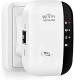 WiFi Extender Booster, WLAN Repeater WLAN Verstärker WiFi Extender bis zu 4000sq.ft Mit Repeater/AP Modus, Long Range Amplifier mit Ethernet Port zu Allen WLAN Geräten, 1-Tap Setup, Access Point