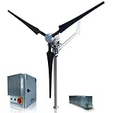 Istabreeze Windturbine Set, 2000 Watt, 48 Volt, effiziente Windenergie für zuverlässige Stromerzeugung (Windturbine mit Laderegler)