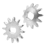 PRETYZOOM 2 Stück Horizontaler Wagenheber Adapter Für Getriebeheber Austausch Von Getriebehebevorrichtungen Ersatz Für Hebeböcke Wiederverwendbare Zahnräder Komfortable Gänge Metall Silver