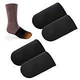 2 Paar Neopren Zehenwärmer, 3 mm Dick Zehenwärmer für Stiefel Wiederverwendbare Zehenmanschetten Getragen in Schuhen oder Stiefeln Warme Zehensocken für den Winter (XL)