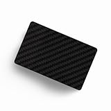 M&M Smartek Carbon Karte im EC/Kreditkarten Format aus echtem Kohlefaser in schwarz