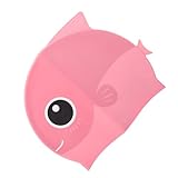 HONITANO Schwimmkappe aus Weichem Silikon Cartoon Design mit Ohrenschutz Mittlere Einfach Auszuziehen Schützt Haare und Ohren Beim Schwimmen