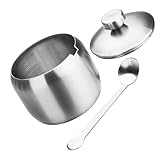 LIFKOME Gewürzbox Teiliges Gewürzbehälter Mit Deckel Für Pfeffer Salz Und Gewürze Klarglas Mit Versiegelung Für Lagerung