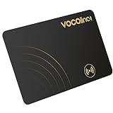 VOCOlinc Wallet Tracker, Slim 1.6mm Bluetooth Smart Air Card Tag Kompatibel mit Apple Wo ist? APP (nur iOS), Artikel-Finder Karte für Geldbeutel, Koffer, Geldbörse, Gepäck, Tasche, Rucksack, Schwarz