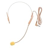 HIAKDOFT Drahtgebundenes Doppel Ohr Headset Mikrofon mit Robustem Kunststoff und Eisenmaterial Langlebiger Sprachverstärker für Lehrer und Führungen Zuverlässiges Over Ear Mikrofon System