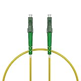 nexinex OS2 Glasfaserkabel LC/APC auf LC/APC (0,5m) Patchkabel | Simplex Singlemode FTTH Glasfaser LWL Lichtwellenleiter Kabel LC/LC