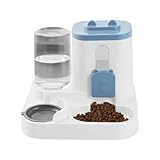 Automatischer Katzenfutterautomat,Futterautomat Für Trockenfutter Und Wasser - Großes Fassungsvermögen Fütterstation Tränke Für Wohnung