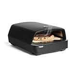 BURNHARD Gas Pizzaofen - Tony, 450 °C, Tragbarer 5,9 kW Outdoor Ofen für Pizza (58,5 x 47,7 x 24,8 cm) inkl. Cordierit-Pizzastein, geeignet für Terrasse, Balkon und Garten