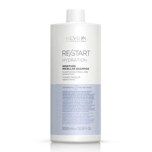 RE/START Hydration Moisture Micellar Shampoo, 1000 ml, Mizellen Shampoo für Haar & Kopfhaut, Haarshampoo für mehr Feuchtigkeit, cremiger Schaum für normales bis trockenes Haar, Anti Frizz