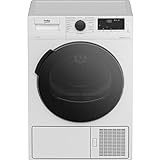 Beko b300 DHC946GX Tumble Dryer with Heat Pump Technology, Stainless Steel Drum, 9 kg, A++, Hygienic Drying & Hygiene Refresh, White [Energy Class A++]