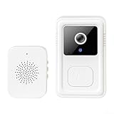 YUANGANG Smart Intercom Wireless Video Doorbell Doorbell Camera Wireless Video Doorbell Camera Wireless With Chime Wireless Communication Doorbell For Smart Doorbell (White)