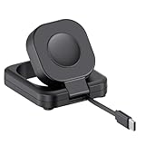 Handy-InduktionsladegeräTe, Faltbare Drahtlose Ladestation, FüR Watch 9/8/7/6/5/4 40mm 41mm 42mmn Einstellbare Winke-l & Verstaubares Kabel Smartwatch Aufladen
