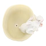 Happyyami Blumentopf Anlage für Mittelstücke Hasentopf Kleiner Pflanzertopf Kräuterpflanzer pflanzkübel für den außenbereich pflanzkübel für außenbereich Hase Pflanzer Hasen-Ornamente Harz