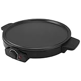 HEEPDD Elektrischer Crêpes-Maker, Praktischer 2000 W Verstellbarer Elektrischer Crêpes-Maker, Präzise Temperaturregelung, Pfannkuchen-Grillmaschine für Brunch, Blintzes, Eier, Speck,