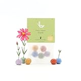 Nachhaltiges Dankeschön-Geschenk: 5 bunte Blumenmurmeln | Farbenfrohe Seedbombs mit Wildblumensaatgut | Als Gastgeschenk, Dankeschön & kleine Aufmerksamkeit | 100% ökologisch und mind. 2 Jahre haltbar