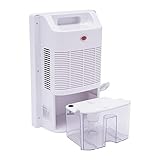 Luftentfeuchter Elektrisch, Entfeuchter mit LED Anzeige Raumentfeuchter 500ml/Tag 30㎡ Leiser Raumentfeuchter Elektrisch Bautrockner Trockner für Schlafzimmer, Bad und Waschküche