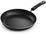 KICHLY Antihaft Bratpfanne 28cm, Beschichtete Pfanne Induktion, Aluminium Nonstick Frying Pan, Induktionspfanne Geeignet Für alle Herdarten - Schwarz