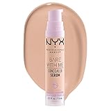 NYX Professional Makeup Abdeckendes Serum mit natürlichem Finish und mittlerer Deckkraft, Bare With Me Concealer Serum, Light, 9,6 ml