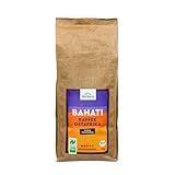 Herbaria BAHATI Bio Kaffee ganze Bohnen 1kg – Naturland Fair zertifiziert aus Ostafrika – feinste Kaffee-Aromen nach gerösteten Nüssen & Schokolade – Bio Kaffeebohnen perfekt für Kaffeevollautomaten