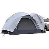 TOMOUNT Heckzelt Wasserdicht Auto Camping Zelt, 3 x 3 x 2.1 m, 4 Personen Familienzelt Kuppelzelt für Trekking, Camping, Outdoor, Hiking