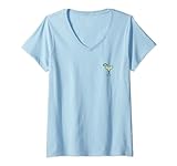 Damen MARGARITA - DRUNKEN COCKTAILS CLUB. Minimalist Design T-Shirt mit V-Ausschnitt