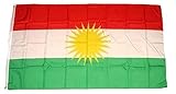 FLAGGENMAE Flagge Fahne Kurdistan 90 x 150 cm