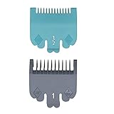 2 Stück Professionelle Ersatz-Führungskämme Schutzkamm für Haarschneider, 1,5 mm, 3 mm, 1/16 Zoll, 1/8 Zoll, kompatibel mit Wahl Standard Full-Size Magic Clip Senior Super Taper Haarschneider
