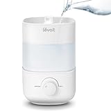 LEVOIT Top Fill Luftbefeuchter für Schlafzimmer (2,5L großer Tank), Cool Mist Ultraschall Luftbefeuchter für Zuhause Baby Kinderzimmer & Pflanzen, automatische Abschaltung und BPA-frei für Sicherheit,