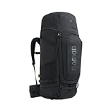NOMAD Batura Rucksack 70 L - Schwarz - Schlanker Wanderrucksack mit 2 Fächern - Wandern,Trekking,Camping und Backpacking - Verstellbares Rückensystem,Polster an Hüft- & Schultergurten