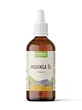 Moringa Öl Behenöl- kaltgepresst | 100 ml frei von Zusätzen in medizinischer Braunglasflasche mit Pipette - Dorado Superfoods®