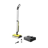 Kärcher Hartbodenreiniger FC 7 Cordless - elektrischer und kabelloser Bodenwischer für 135 qm - müheloses Reinigen bei nur 71 dB in einem Arbeitsgang, Gelb
