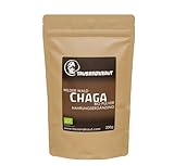 Chaga Pilz Bio Pulver – Premium Qualität aus Wildsammlung (200g) Vitalpilz aus Estland für Pilzkaffee & Tee - Chaga Pilz kaufen von Tausendkraut