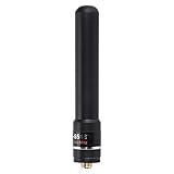 Risegun Antenne Kompatibel mit Baofeng UV-5R Mobile Ham Radio, HH-S518+ SMA-F UV Hoher Verstärkung Dualband Kurzantenne Funkgerät Antenne