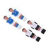 INOOMP 4 Stück Tischfußball-Puppenspieler Mini -Fußball Fußballzubehör Ersatz-Fußballer Fußball -Tischspieler Tischstange Tischfußball Austausch von Teilen Fußball Männer Harz