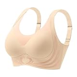 Stütz BH Große Größen, BH Große Brüste Starker Halt, Damen Ohne Bügel BH Seamless Minimizer BH Push Up BHS Frauen Breiten Trägern Bügelloser Bustier Stütz Bralette Bequemer Klassische Bra Sport BH