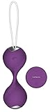 Lustfactor PEARLZ | DeLuxe Vibro-Liebeskugeln für Sie aus Silikon | Kabellose Funk Fernbedienung | Vibroei, Vibratorei, Vibrator, Eivibrator | Für vaginale + klitorale Stimulation | Wiederaufladbar