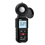 Mcbazel Digital Luxmeter Photometer Belichtungsmesser Beleuchtungsstärke Lichtmesser mit LCD Display, Messlichter 0,1-200,000 Lux