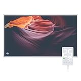 Hocosyme Infrarotheizung Bild 800W, 1-3 Min auf Betriebstemperatur bis 120 Grad - Geeignet für Schlafzimmer, Büro, Küche, Badezimmer - mit Touch-Thermostat - Wind Erosion Landform