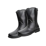 Perfeclan Damen-Gummistiefel, Regenschuhe, wasserdichte Stiefel, Arbeitsstiefel, stilvolles Schuhwerk, Regenstiefel, wadenlange Regenstiefel für Reisen und