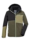 killtec Jungen Funktionsjacke mit Kapuze und Schneefang/Outdoorjacke ist wasserdicht KOW 161 BYS JCKT, dunkeloliv, 164, 40917-000